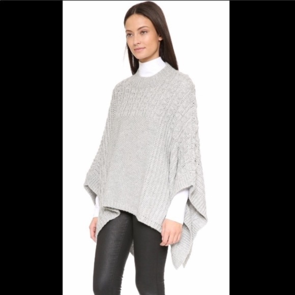 Club Monaco Jackets & Blazers - Club Monaco grey sweater poncho xs/s